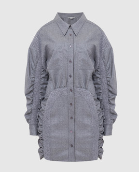 Stella McCartney Wren gray wool mini dress 604078SNB53