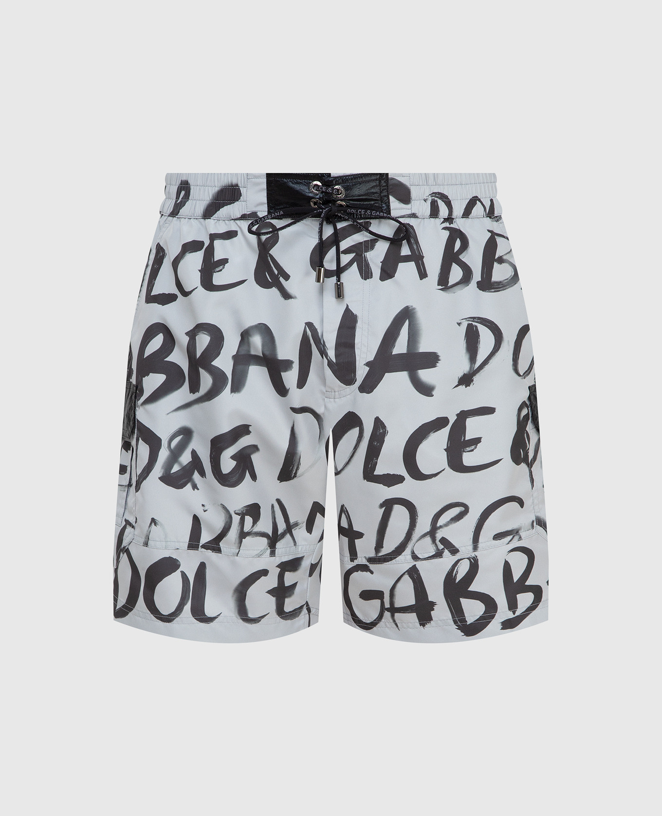 Swim shorts in logo print dolce&gabbana