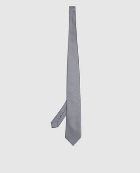 Stefano Ricci Gray patterned silk tie CH43028