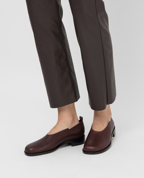 The Row Monceau dark brown leather pumps F1214RC222