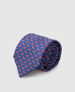 Stefano Ricci Children's blue patterned silk tie YCHNG300