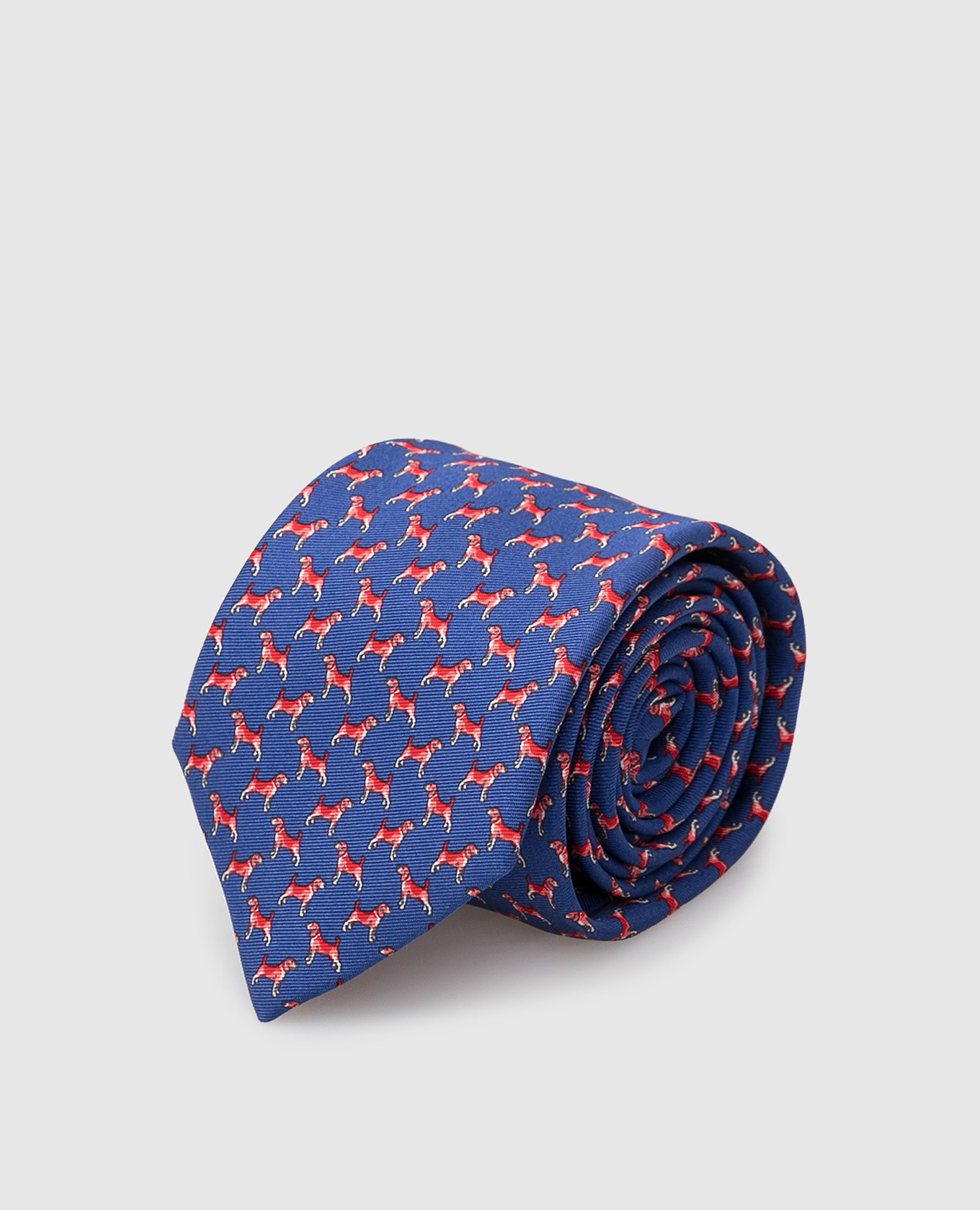 

Children's blue patterned silk tie Stefano Ricci