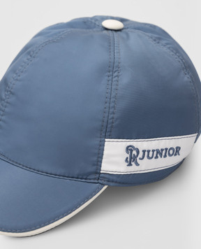 Stefano Ricci Children's blue cap with logo YVF5357GF0007