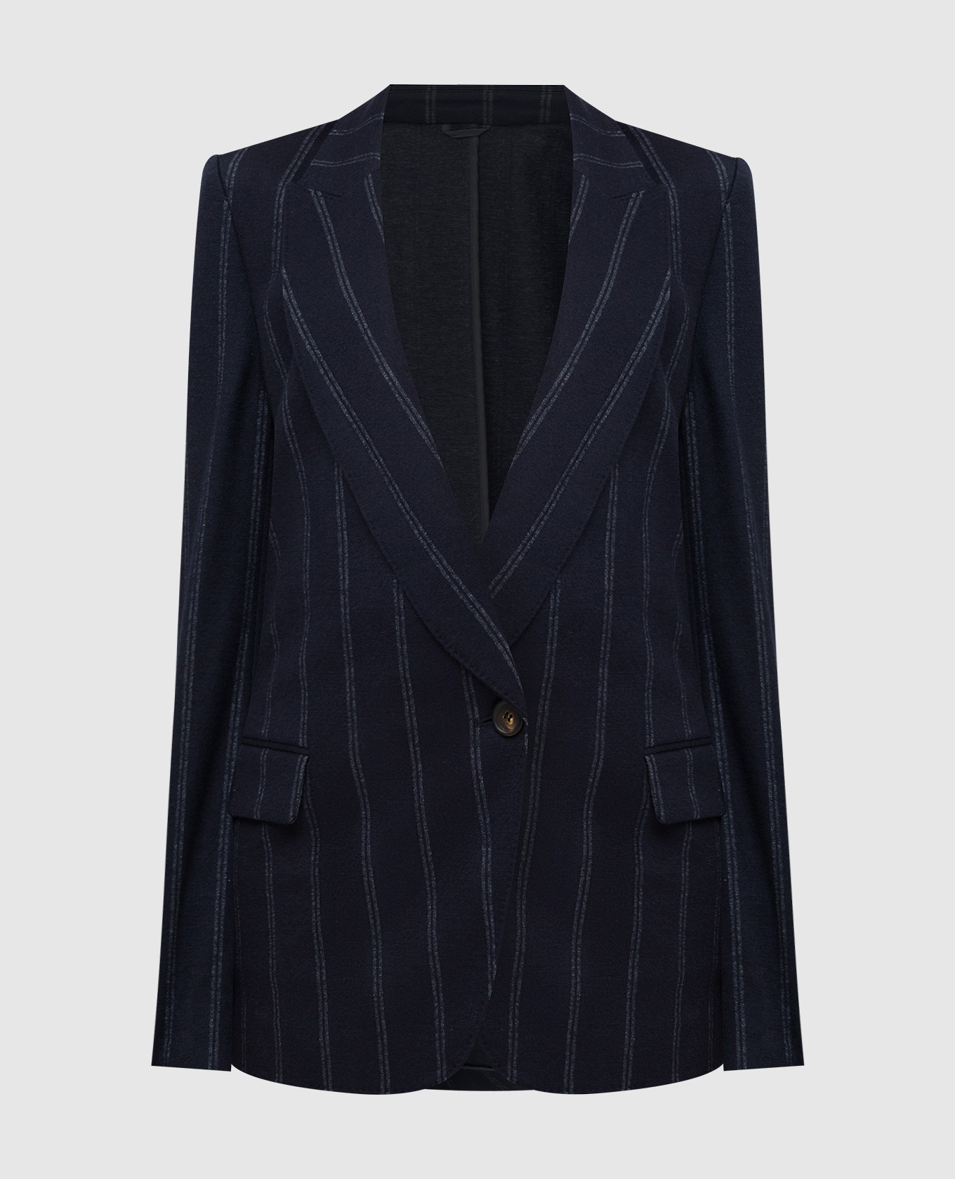 

Striped wool jacket Brunello Cucinelli, Blue