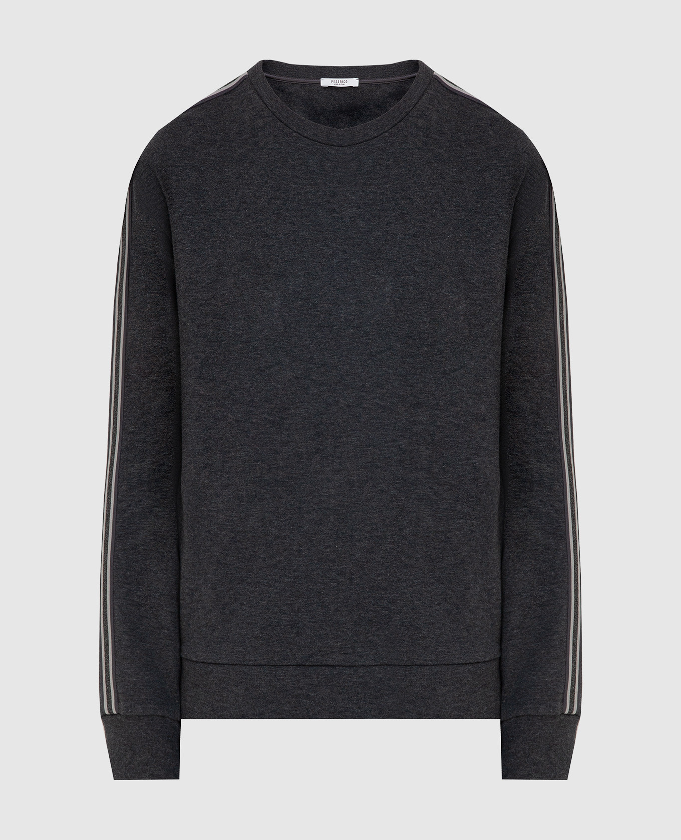 

Charcoal sweatshirt with stripes Peserico, Grey