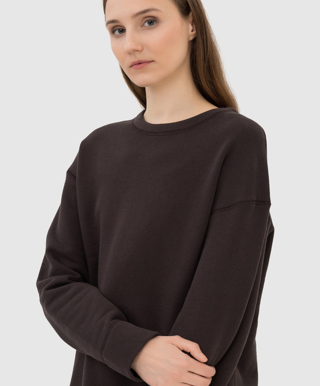 Dark brown sweatshirt best sale