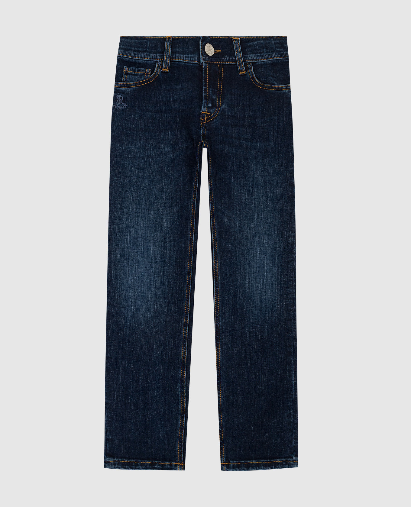 

Children's dark blue distressed jeans Stefano Ricci