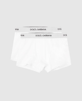 Dolce&Gabbana Kids set of white boxers with logo L4J701G7OCT