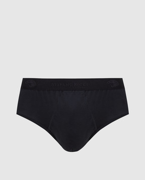 Stefano Ricci Black briefs with logo SLM2COTTON