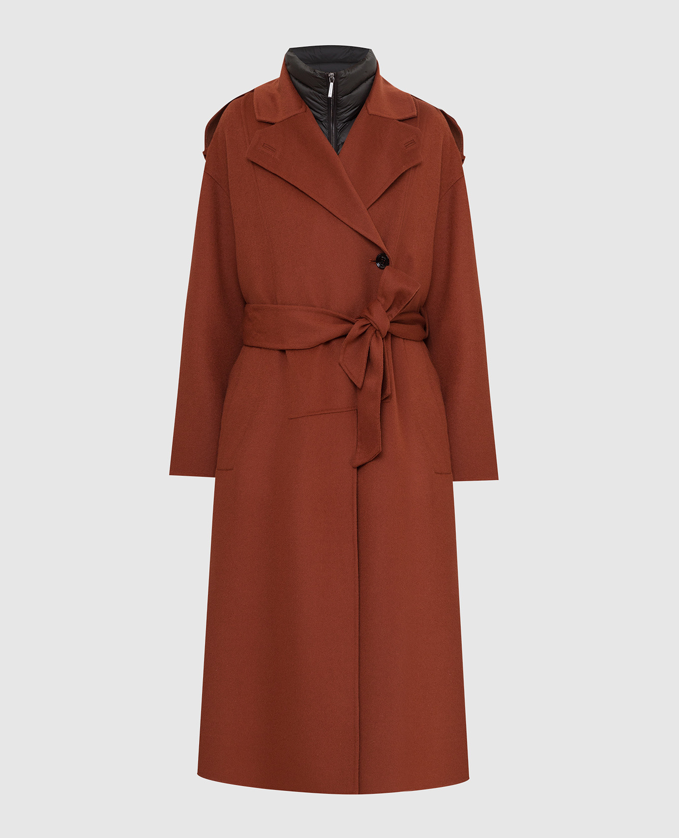 Reducere MooRER Rienza wool and cashmere combo coat