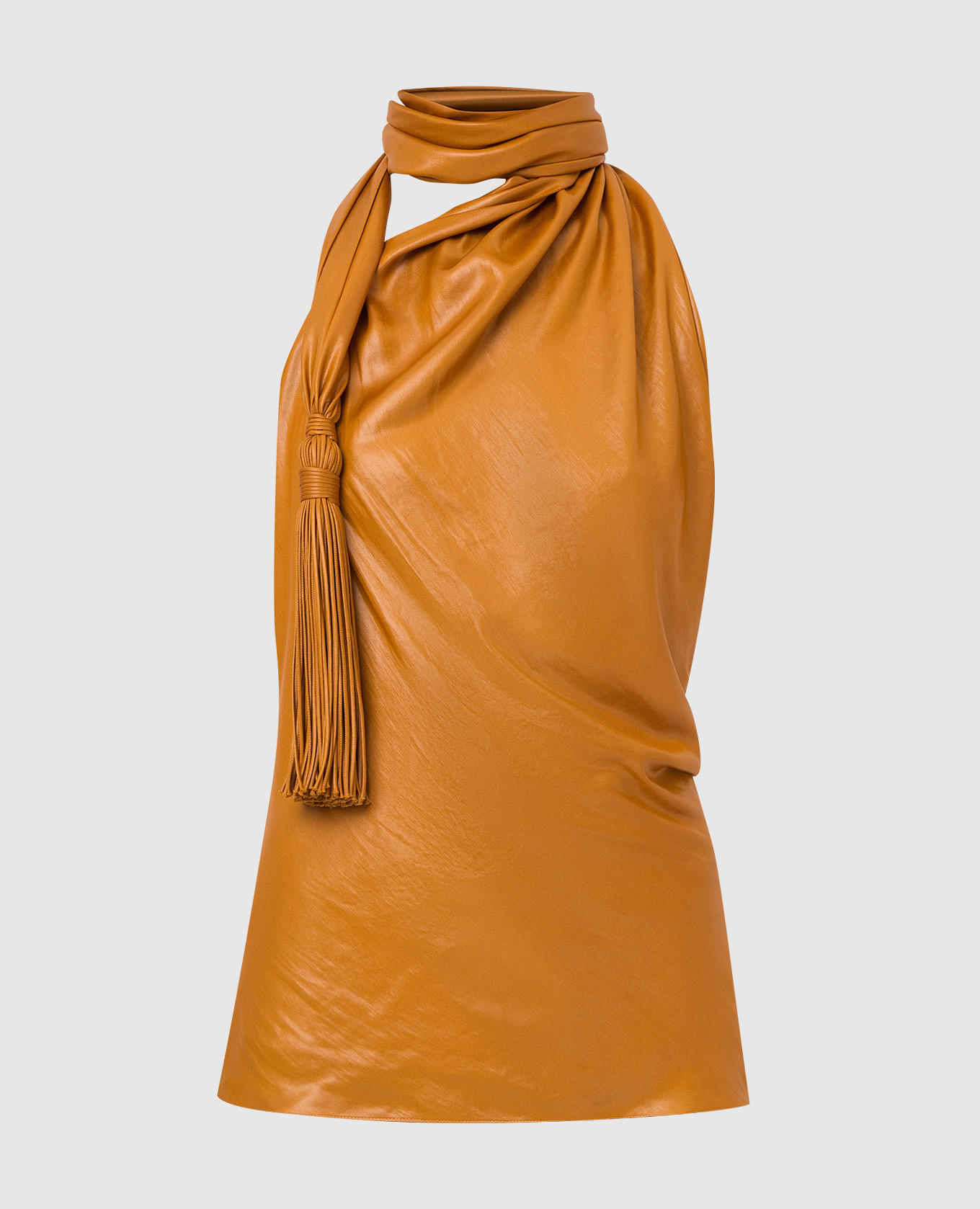 

Top with open back and drape Bottega Veneta, Brown