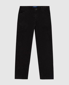 Stefano Ricci Children's dark gray corduroy trousers YAT6400060SG0001