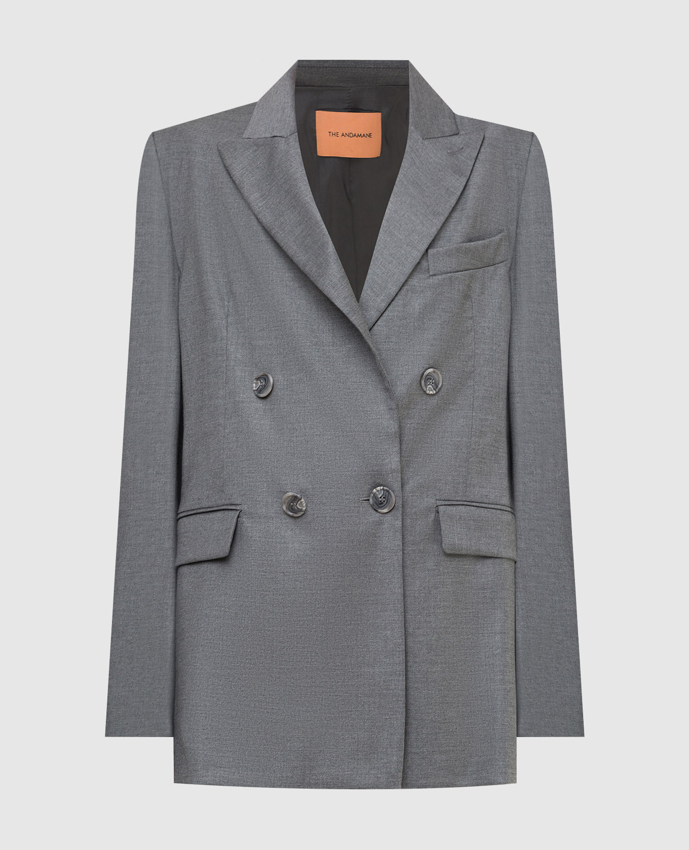 

Harmony double-breasted jacket The Andamane, Grey