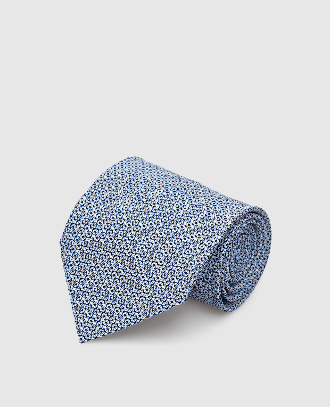 

Blue patterned silk tie Stefano Ricci