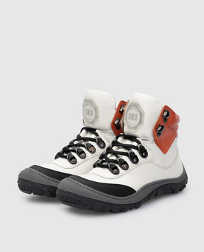 Stefano Ricci Children's white leather boots YRU6SG802VHVH