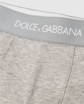 Dolce&Gabbana Kids set of gray boxers with logo L4J701G7OCT
