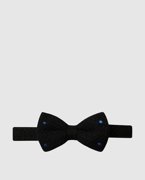 Stefano Ricci Children's black bowtie made of cashmere and silk YHTSR1001