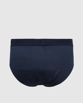 Stefano Ricci Navy blue briefs with logo SLM2COTTON