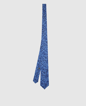 Stefano Ricci Children's light blue silk patterned tie and pache scarf set YDHNG501