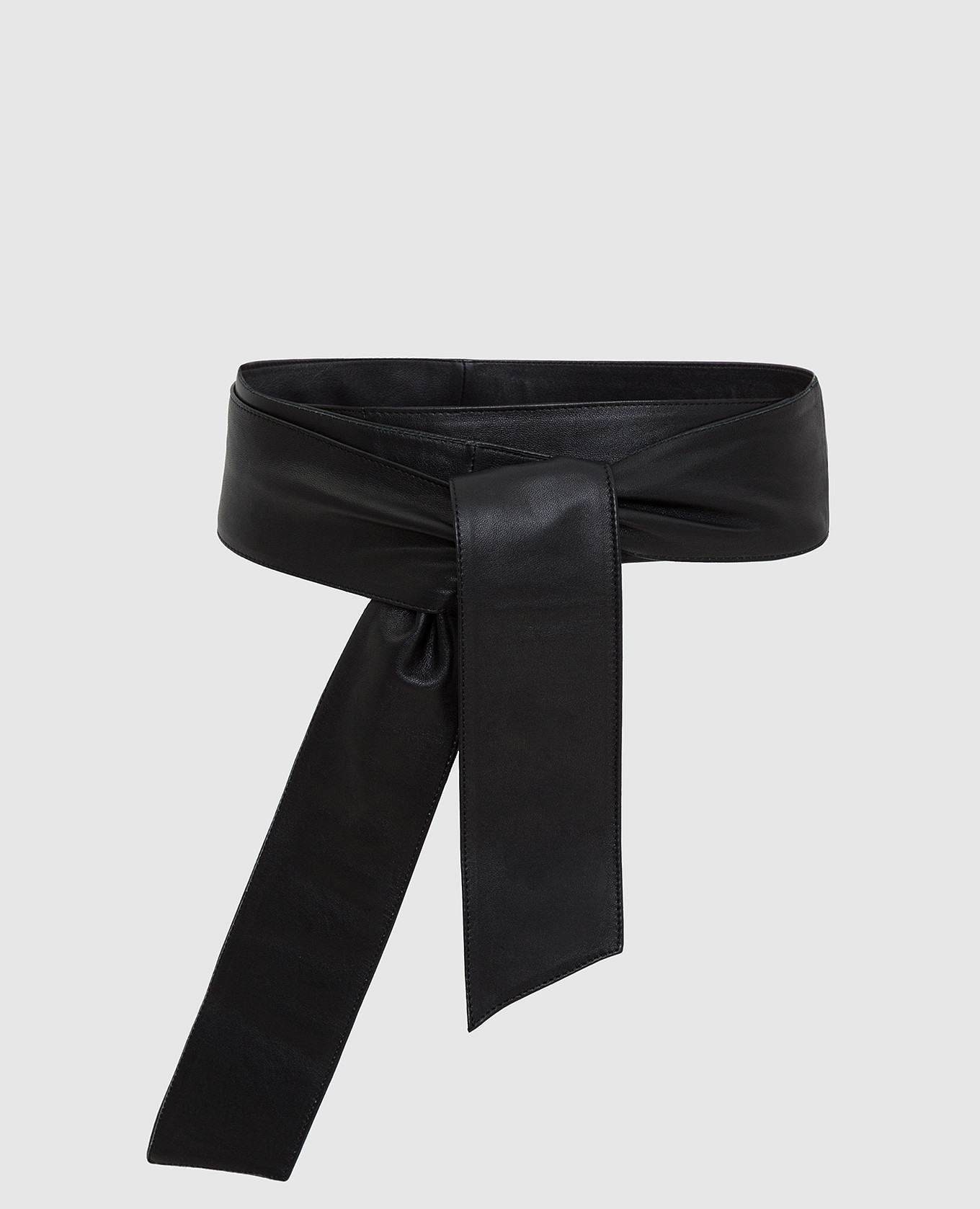 Black leather belt marco schera vanoli
