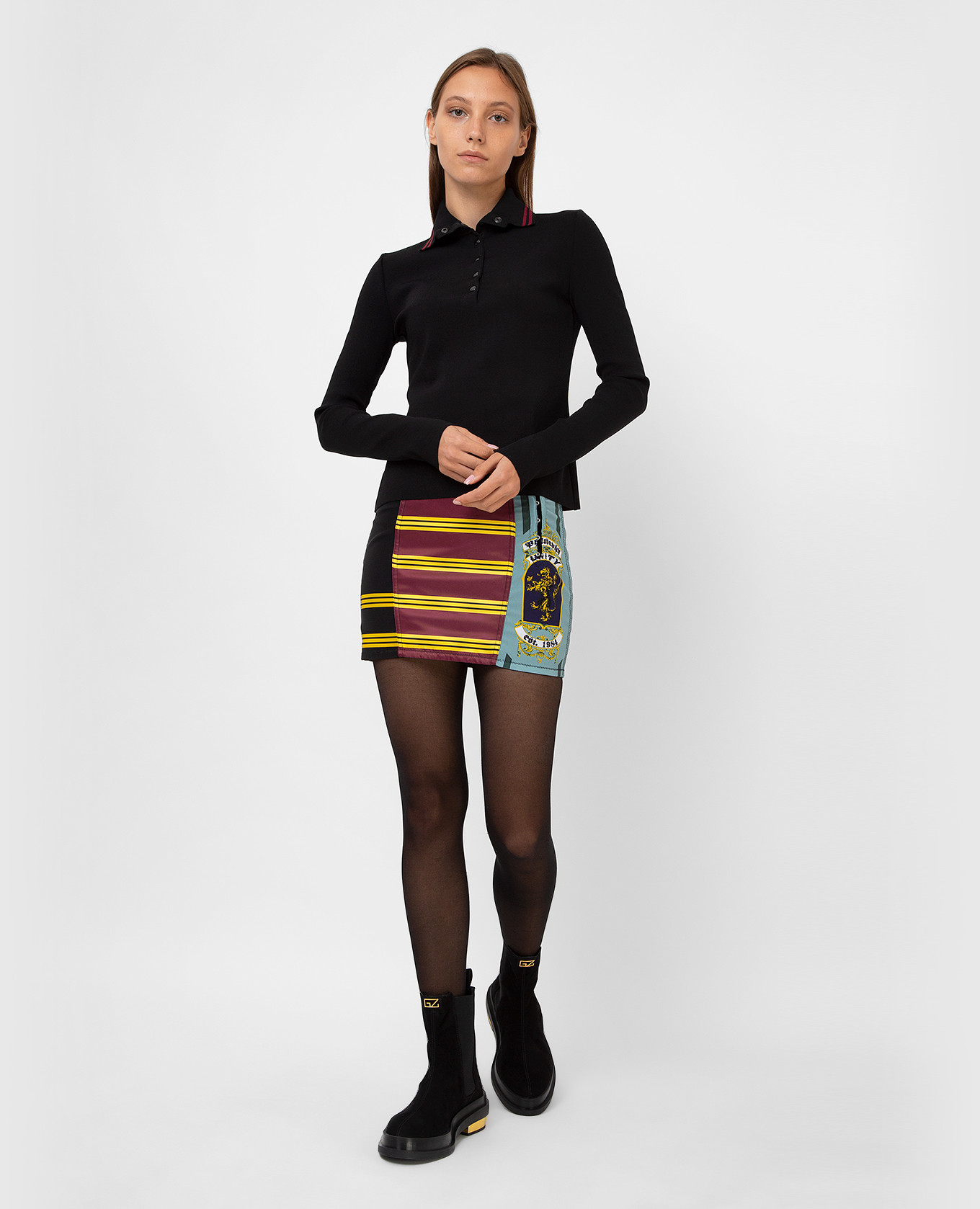 Blue printed skirt Philosophy di Lorenzo Serafini 2