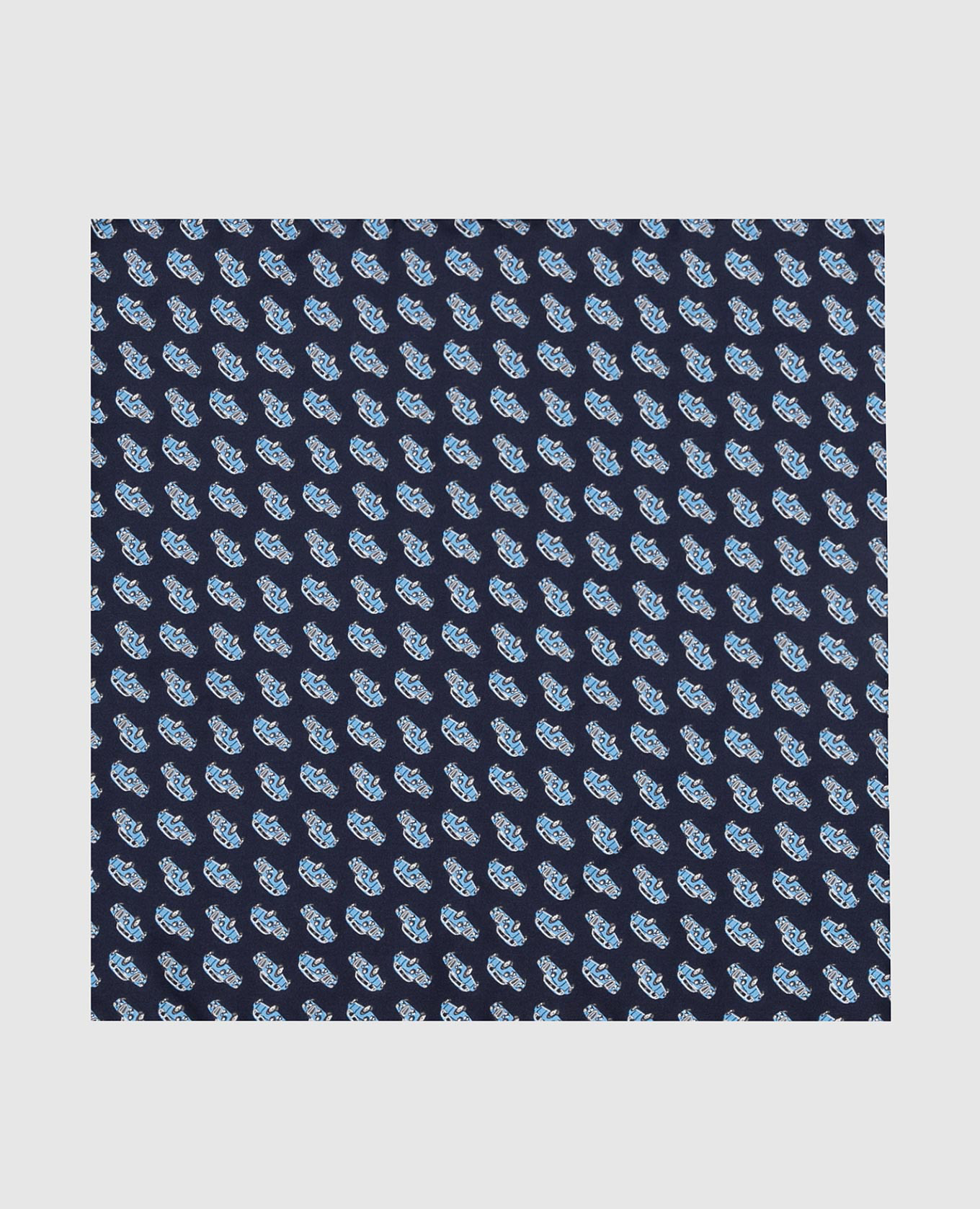 

Children's blue patterned silk scarf Stefano Ricci