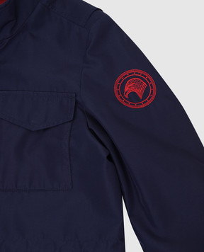 Stefano Ricci Children's navy blue jacket with emblem YDJ0200020MA0023