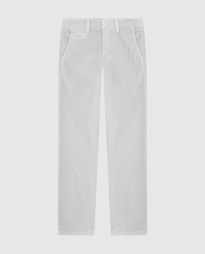 Stefano Ricci Children's Light Gray Corduroy Pants YUT7200080BAR010