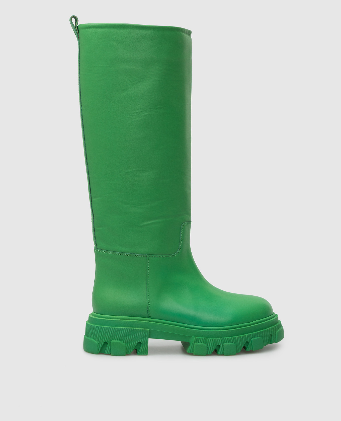 

Perni 07 light green leather boots Gia Borghini, Зеленый