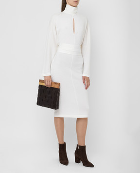 Tom Ford Light beige cashmere dress ACK241YAX226
