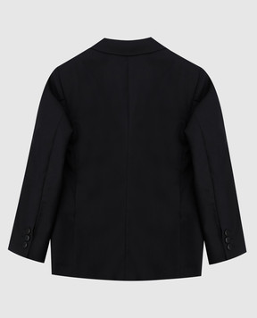 Stefano Ricci Children's black wool jacket Y1RF371000WN240