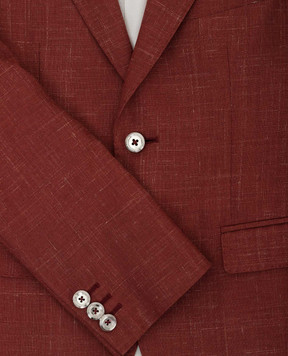 Stefano Ricci Children's light burgundy wool, silk, cashmere and linen jacket Y1RF732000HC4233