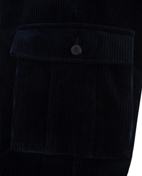 Stefano Ricci Children's corduroy cargo pants YAT6K00010HTVELL