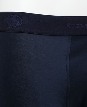 Stefano Ricci Navy blue logo boxer shorts BXM7COTTON