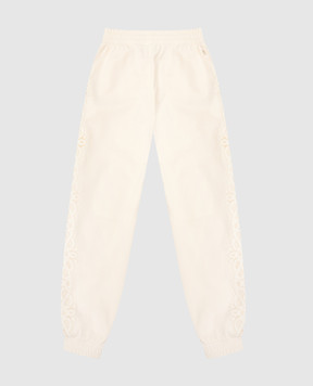 Ermanno Scervino Children's joggers with lace stripes ESFPA018FE147XXSS