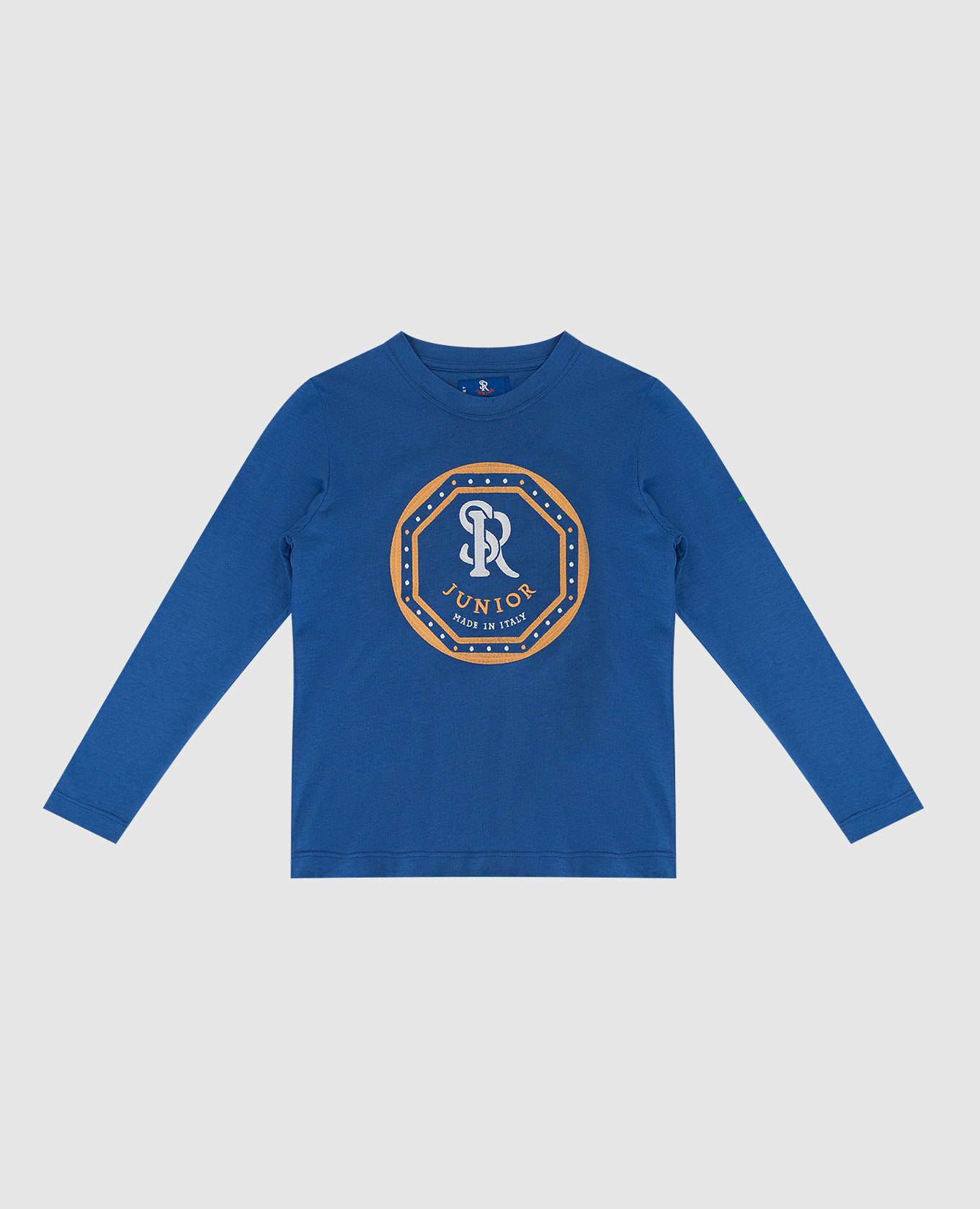 

Children's blue longsleeve with emblem embroidery Stefano Ricci, Синий