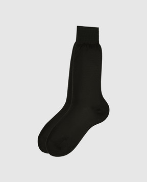 Stefano Ricci Dark brown socks C009UN0006C009UN