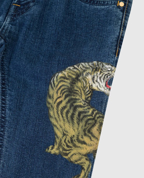 Stefano Ricci Children's printed jeans YFT9402060B26BL