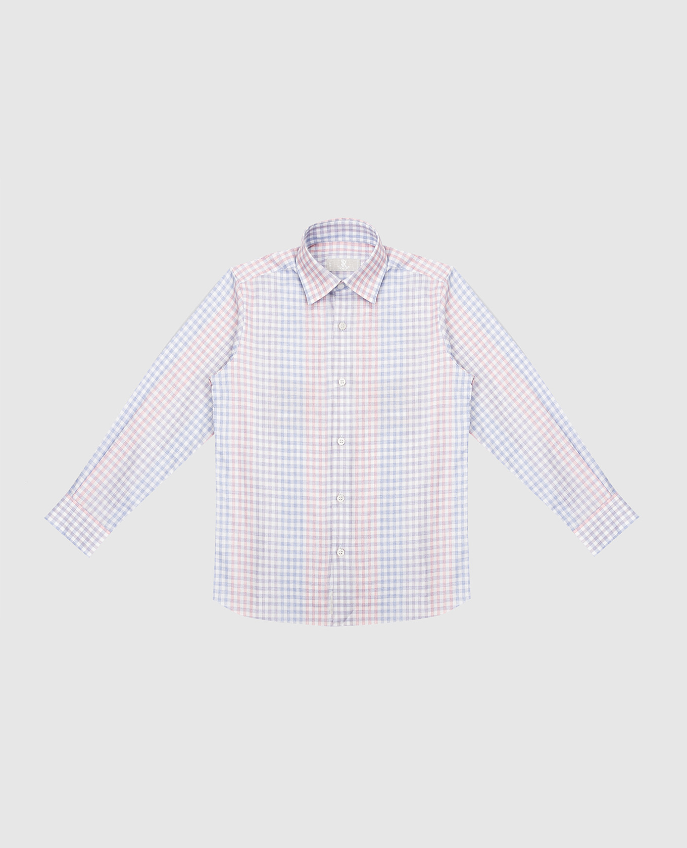 

Children's checkered shirt Stefano Ricci, Light blue