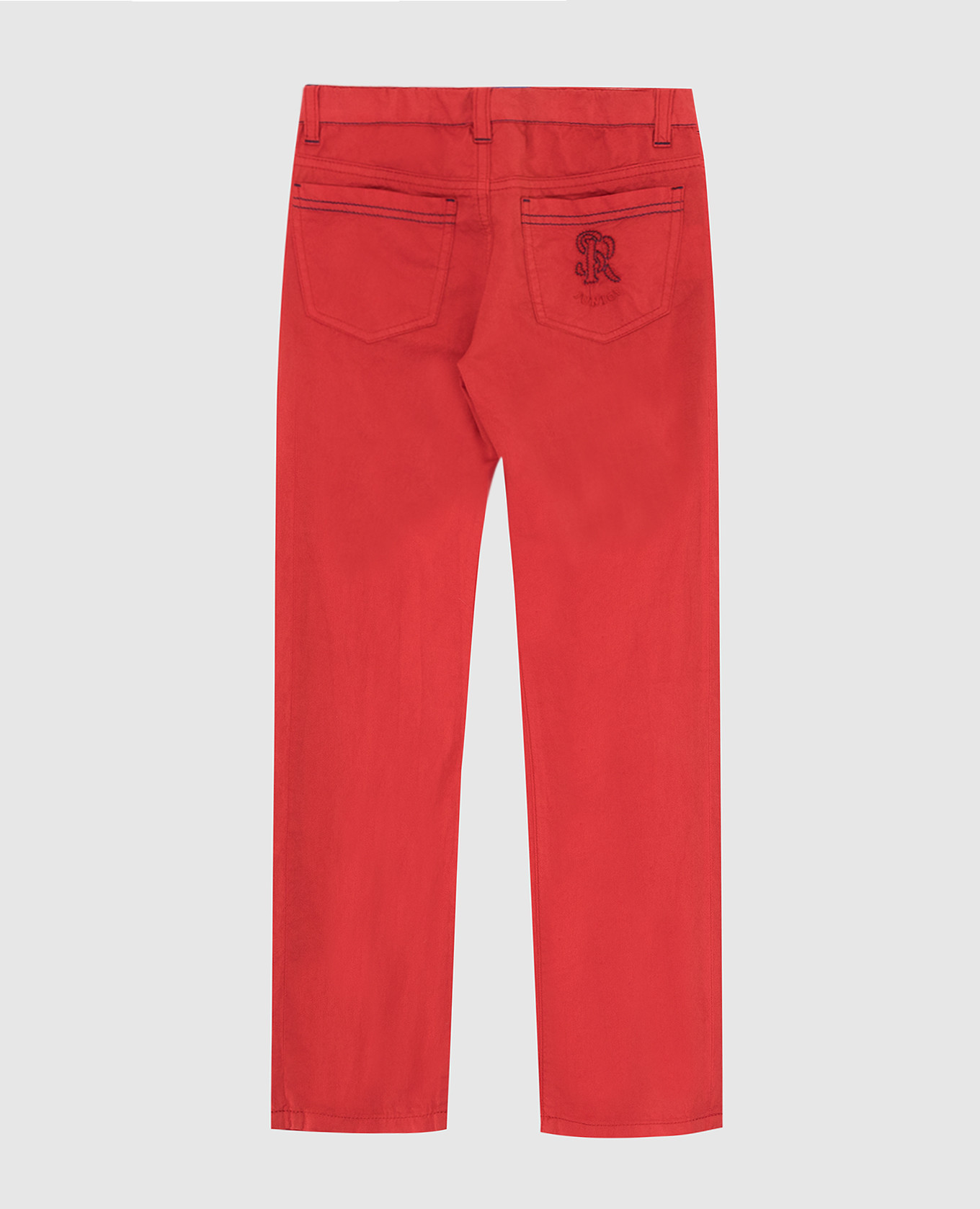 

Children's red jeans with embroidery Stefano Ricci