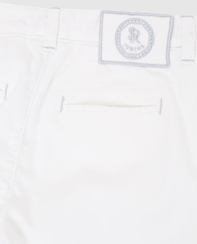 Stefano Ricci Children's white corduroy trousers Y1T0G90T00CT900