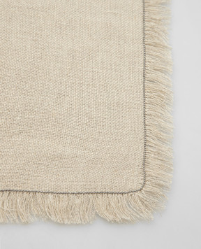 Brunello Cucinelli Beige linen tablecloth MLAR90T001