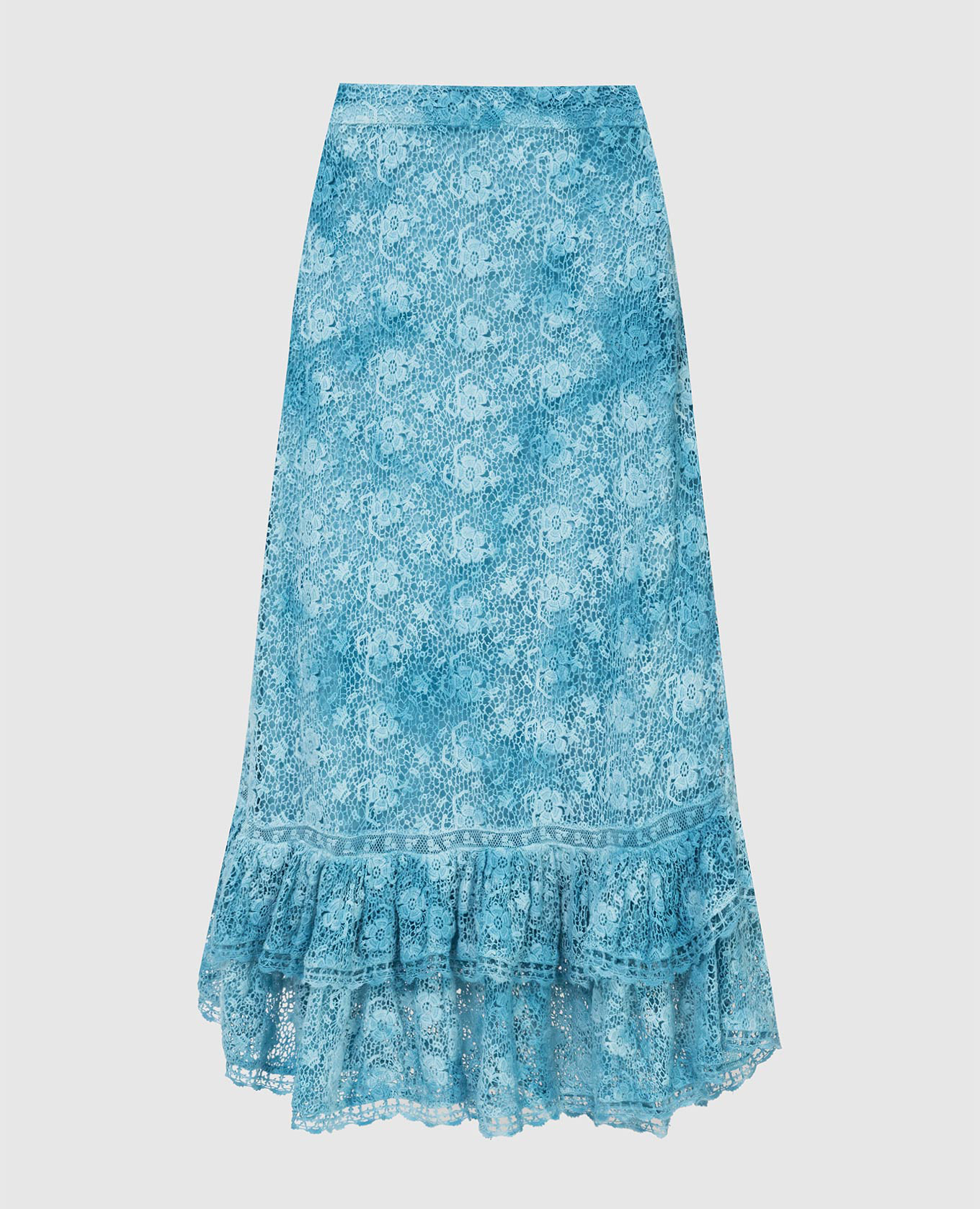 

Jana openwork skirt with ruffles Love Shack Fancy, Light blue