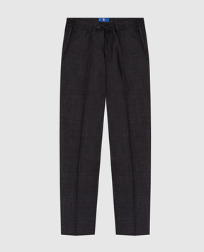 Stefano Ricci Patterned silk and silk children's trousers YAT8200020KWL01B