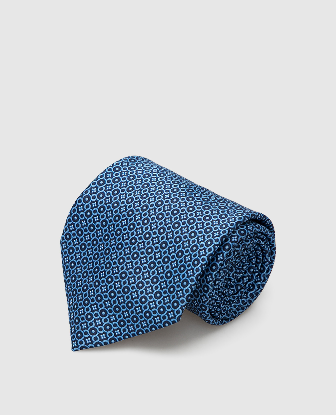 

Navy blue patterned silk tie Stefano Ricci