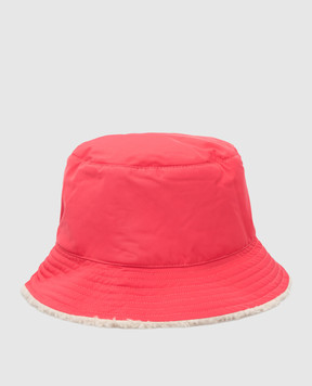 Meteo By Yves Salomon Reversible pink wool bucket hat 22WMA013XXTEWO