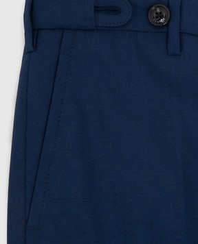 Stefano Ricci Children's blue wool trousers Y3T0900000W501