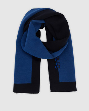 Stefano Ricci Children's wool scarf with embroidery KY02025SCIY19413