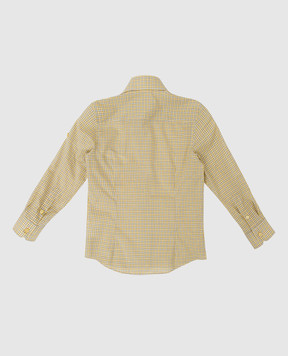 Stefano Ricci Checked silk shirt for children YC003573LJ1784