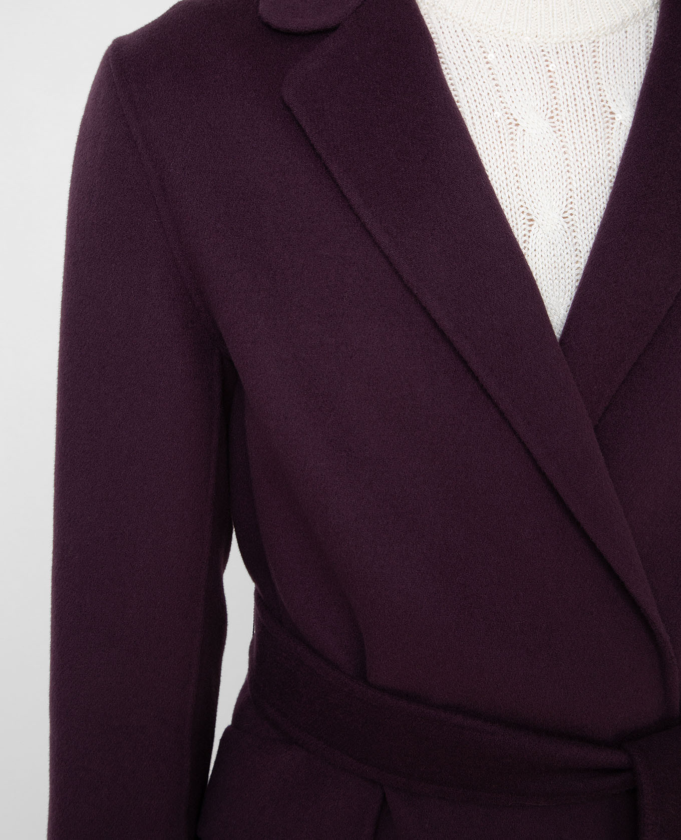 

Purple Polly Wool Coat Max Mara, Violet